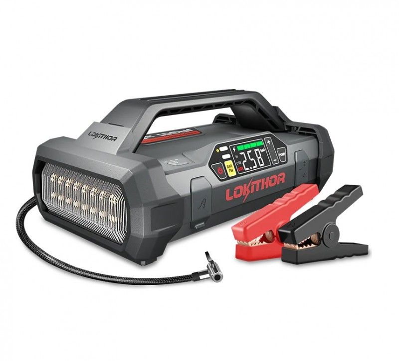 Lokithor JA301 2000A Lith Jumpstarter (74Wh) with compressor