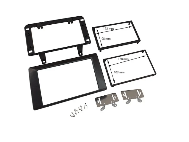 2-DIN frame Dacia Duster 22- Zwart
