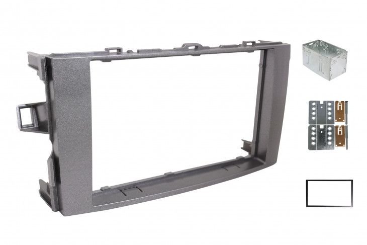 2-DIN frame ECO Toyota Auris 07 > donker zilver