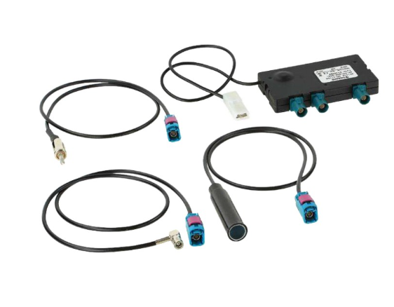 actieve splitter AM/FM - DAB/DAB+ set met bekabeling