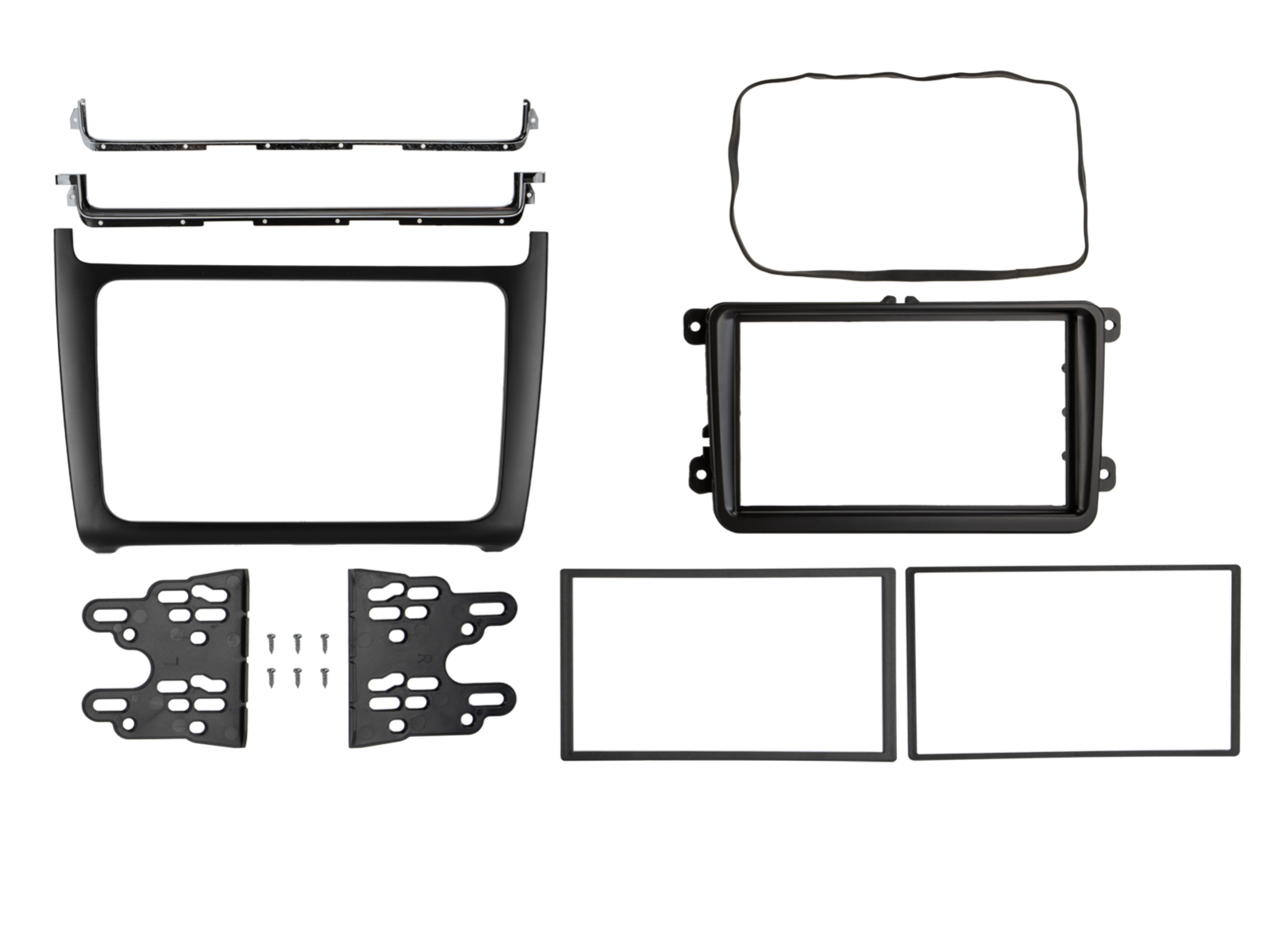 2-DIN frame VW Polo 14-18 zwart