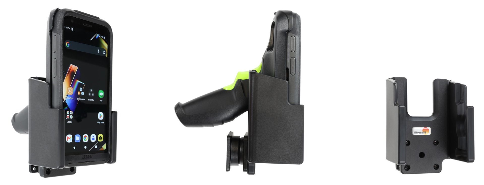 Brodit holder Zebra TC501-device with boot & pistol grip
